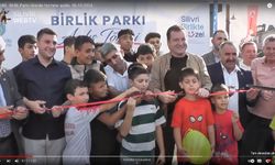 Birlik Parkı törenle hizmete açıldı. 06.10.2024
