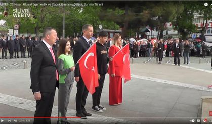 SİLİVRİ - 23 Nisan Ulusal Egemenlik ve Çocuk Bayramı Çelenk Sunma Töreni 23.04.2024