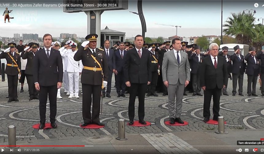 SİLİVRİ - 30 Ağustos Zafer Bayramı Çelenk Sunma Töreni - 30.08.2024