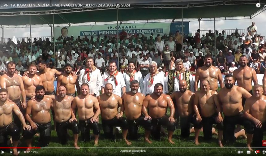 SİLİVRİ 19. KAVAKLI YENİCİ MEHMET YAĞLI GÜREŞLERİ - 24 AĞUSTOS 2024 - Haber/Video: Erol YILDIZ
