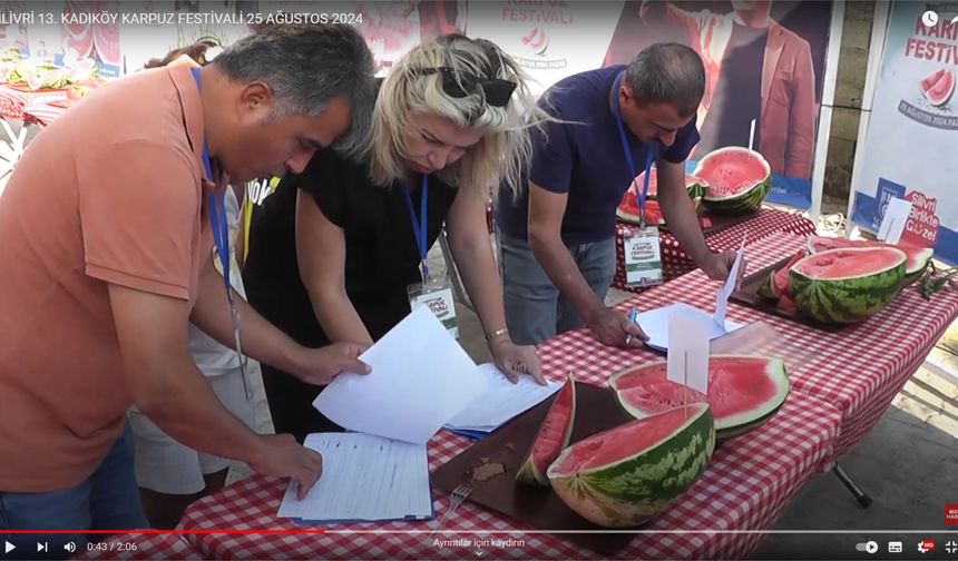 SİLİVRİ 13. KADIKÖY KARPUZ FESTİVALİ 25 AĞUSTOS 2024