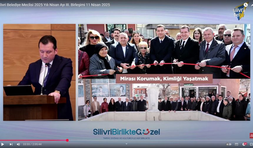 Silivri Belediye Meclisi 2025 Yılı Nisan Ayı III. Birleşimi 11 Nisan 2025